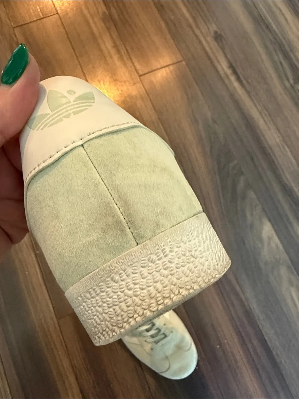 adidas Gazelle Men's Suede Sneakers in Mint Green